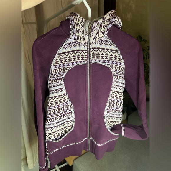 Lululemon Special Edition Knit Scuba Hoodie Size 6 Plum Purple - Picture 5 of 5